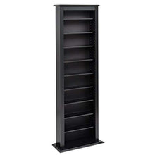 Load image into Gallery viewer, Prepac Slim Barrister Tower Storage Cabinet, Black