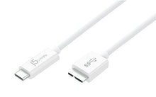 Load image into Gallery viewer, j5create USB 3.1 Type-C to Micro-B Cable JUCX07, 3 Ft (90 cm) White