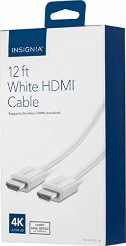12 Ft White HDMI Cable