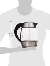 Load image into Gallery viewer, Chefman Electric Glass Kettle, Fast Boiling Water Heater w/ Auto Shutoff &amp; Boil Dry Protection, Separates from Base for Cordless Pouring, BPA Free, Removable Tea Infuser Included, 1.8 Liters