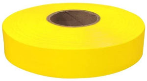 12 Pack Empire Level 77-064 600' x 1" Roll Flagging Tape Glo-Yellow