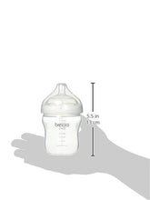 Load image into Gallery viewer, Baby Brezza Two Piece Natural Baby Bottle with Lid - Ergonomic, Wide Neck Design Makes it The Easiest to Clean - Modern Look - Anti-Colic - BPA Free Plastic - White Bottle - 9 Ounce - 3 Bottles