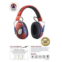Load image into Gallery viewer, Spiderman Kids Ear Protectors Earmuffs Toddler Ear Protection and Headphones 2 in 1 Noise Reduction and Headphones for Kids Ultra Lightweight Adjustable Safe Sound Great for Concerts, Shows, and More