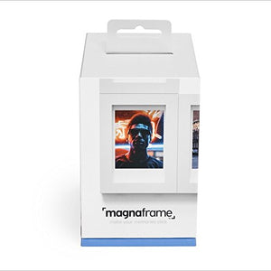MAGNAFRAME Magnetic Picture Frame for Fuji Instax Mini Photos - Photo Gallery 6 Pack (White)
