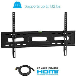 Onn Tilting TV Wall Mount Kit for 24" to 84" TVs with HDMI Cable (ONA16TM013E)