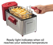 Load image into Gallery viewer, Hamilton Beach Professional Style Deep Fryer, Red
