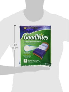 GoodNites Disposable Bed Mats, 9 Count