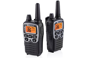 Midland - X-TALKER T71VP3, 36 Channel FRS Two-Way Radio - Up to 38 Mile Range Walkie Talkie, 121 Privacy Codes, NOAA Weather Scan + Alert (Pair Pack) (Black/Silver)