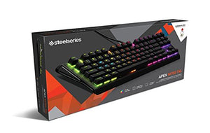 SteelSeries RGB Gaming Keyboard - Tactile & Silent - RGB LED Backlit Keys - Splash Resistant - Media Controls