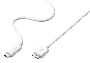 j5create USB 3.1 Type-C to Micro-B Cable JUCX07, 3 Ft (90 cm) White