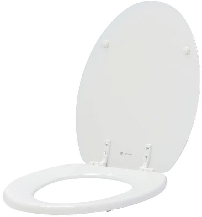 Glacier Bay Lift-Off Elongated Closed Front Toilet Seat in White