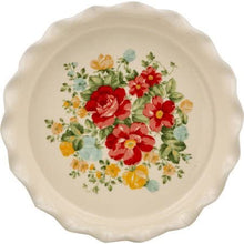 Load image into Gallery viewer, Vintage Floral 9&quot; Pie Plate