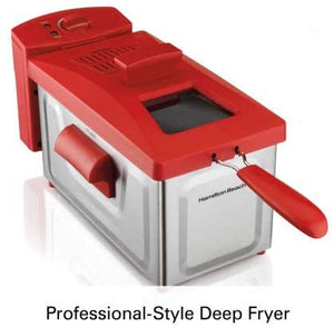 Hamilton Beach Professional Style Deep Fryer, Red