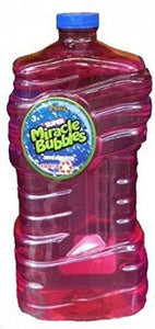 Imperial Super Miracle Bubbles Solution with Wand, Assorted Bottle Colors, 100 oz.