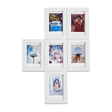 Load image into Gallery viewer, MAGNAFRAME Magnetic Picture Frame for Fuji Instax Mini Photos - Photo Gallery 6 Pack (White)