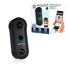 Load image into Gallery viewer, Night Owl Security 1080p Smart Doorbell with 32GB microSD Card, Black (WDB2-32SD)