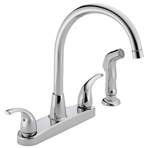 Peerless Tunbridge 2-Handle Kitchen Sink Faucet with Side Sprayer, Chrome P299578LF