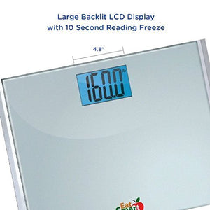 EatSmart Precision Plus Digital Bathroom Scale with Ultra-Wide Platform, 440 Pound Capacity