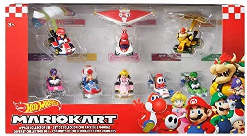 DieCast Hotwheels Mario Kart Cars 8 Pack [Collector Set]