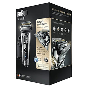 Braun Electric Shaver, Series 9 9290cc Men's Electric Razor / Electric Foil Shaver, Wet & Dry, Travel Case with Clean & Charge System