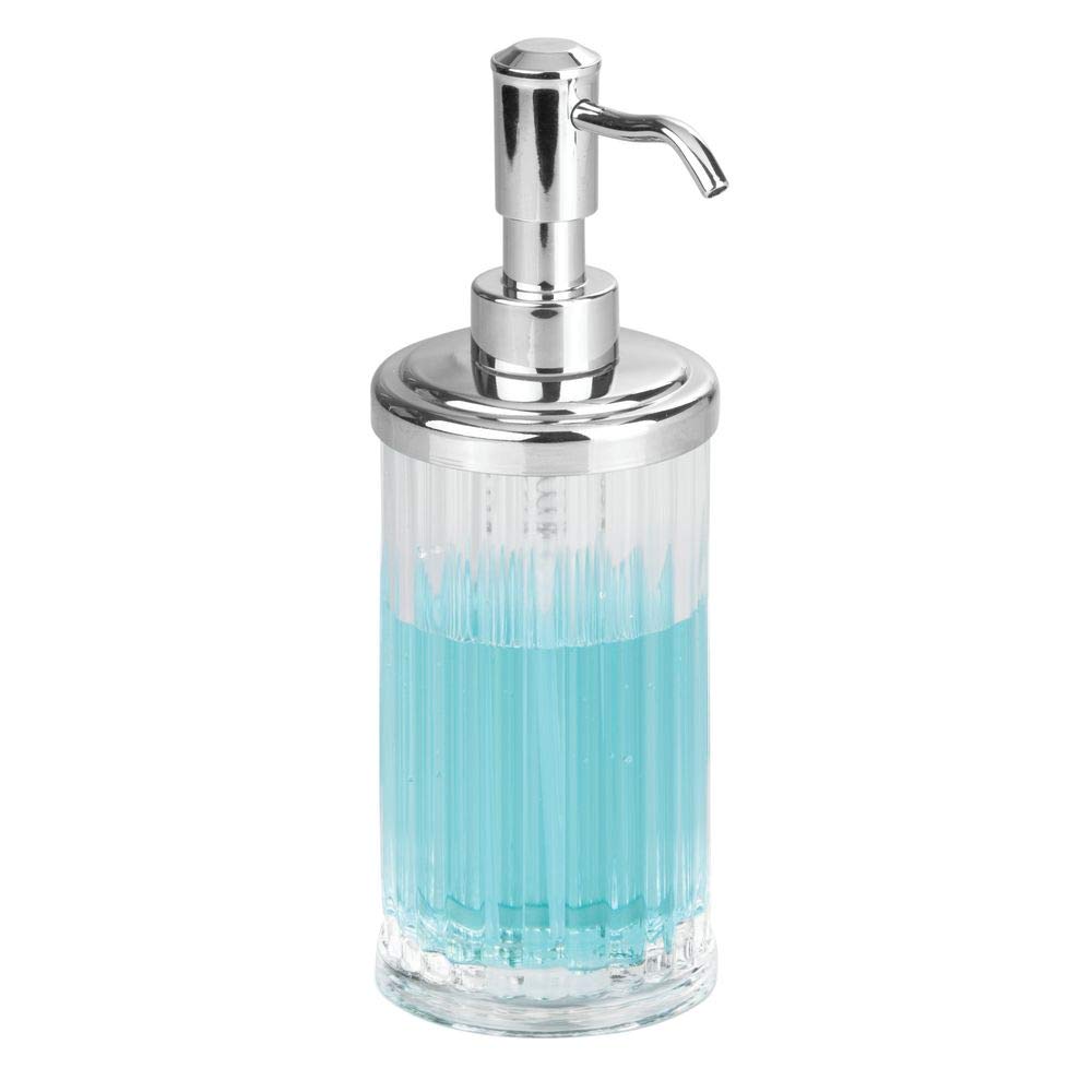 InterDesign Alston Plastic Liquid Soap Pump and Lotion Dispenser for Kitchen, Bathroom, Sink, Vanity 3.5