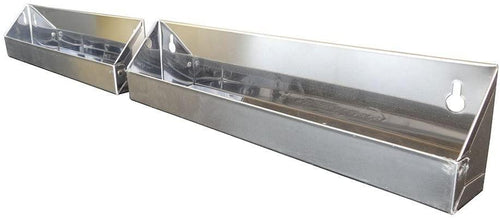 11x3x1.75 in. Tilt Out Tray Kit for 33 in. Sink Base Cabinet False Fronts in Stainless Steel (2-Pack)