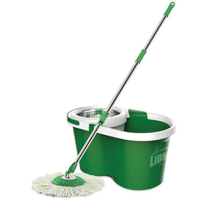 Libman Mop and Bucket Green/White Spin Mop & Bucket