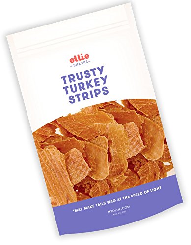 Ollie Tasty Turkey Strips (5 oz) Dog Treat Jerky - All-Natural, 100% human-grade Turkey - Top-quality, Tasty Snacks, Grain Free - Promotes Overall Health