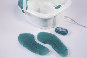 HoMedics Bubble Spa Elite Footbath, 2-in-1 removable pedicure center, Toe-touch control, Easy tote handle no-splash, FB-450H