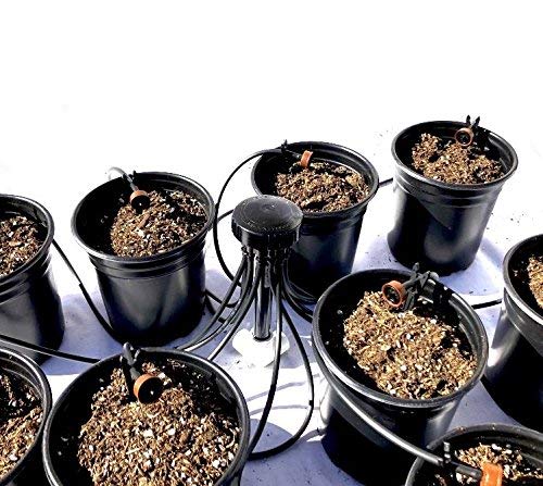 12-Plant Home Grow Kit - Great Starter Hydroponics Drip Irrigation Kit! - Includes Tubing, Emitters, Manifold, Etc. (Plastic Pots Sold Separately)