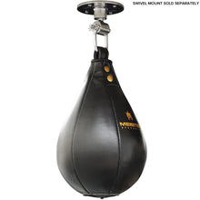 Load image into Gallery viewer, Meister SpeedKills Leather Speed Bag w/Lightweight Latex Bladder - Black - Large (10.5&quot; x 7&quot;)