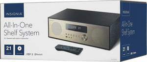 Insignia 80W All-In-One Stereo Shelf Audio System with Bluetooth Connectivity - Model: NS-HAIOR18