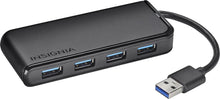 Load image into Gallery viewer, Insignia - 4-Port USB 3.0 Hub - Black