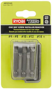 One-Way Screw Remover/Installer Set with Sleeve (3-Piece)