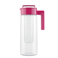 Load image into Gallery viewer, Takeya Flavor Infusion Maker, 2 Quart, Raspberry BPA-Free Fruit and Vegetable Water Tea Infuser Pitcher