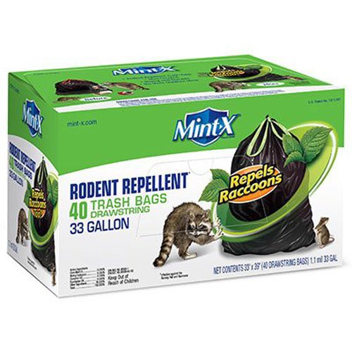 MINT X Mint-X 40 Count 33 Gallon Rodent Repellent Trash Bags