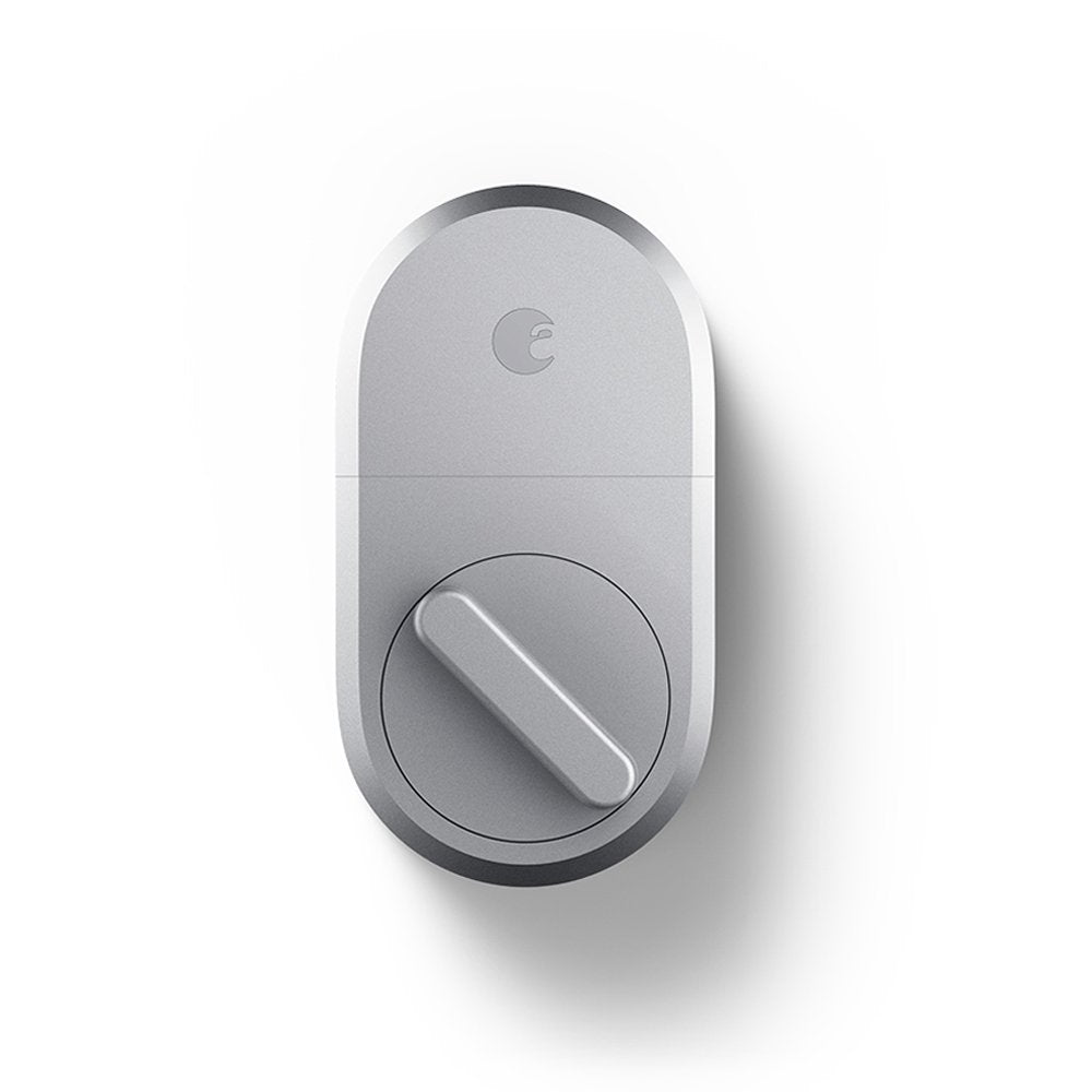 August Smart Lock, 3rd Gen technology - Silver, Works with Alexa