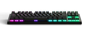 SteelSeries RGB Gaming Keyboard - Tactile & Silent - RGB LED Backlit Keys - Splash Resistant - Media Controls
