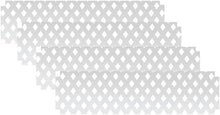 Load image into Gallery viewer, 1 ft. H x 4 ft. W White Modular Vinyl Lattice Fence Panel (4-Pack)