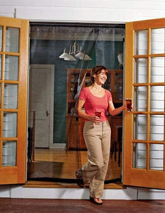Gardener's Supply Company Reversible Screen for French Door with Side Opening, fits Openings from 59" to 72" Wide