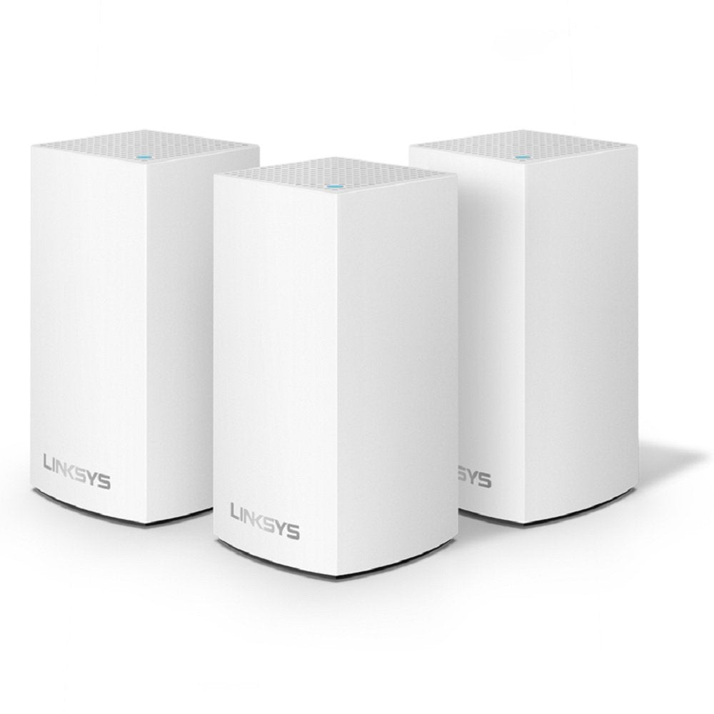 Linksys Velop Whole Home WiFi Intelligent Mesh System, 3-Pack with 1 AC2200 Node and 2 AC1300 Nodes, Easy Setup, Maximize Wi-Fi Range & Speed