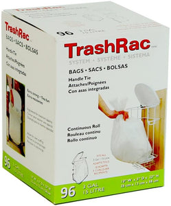 Sunbeam Trashrac 87096 3 gal Trash Bags44; Pack of 96