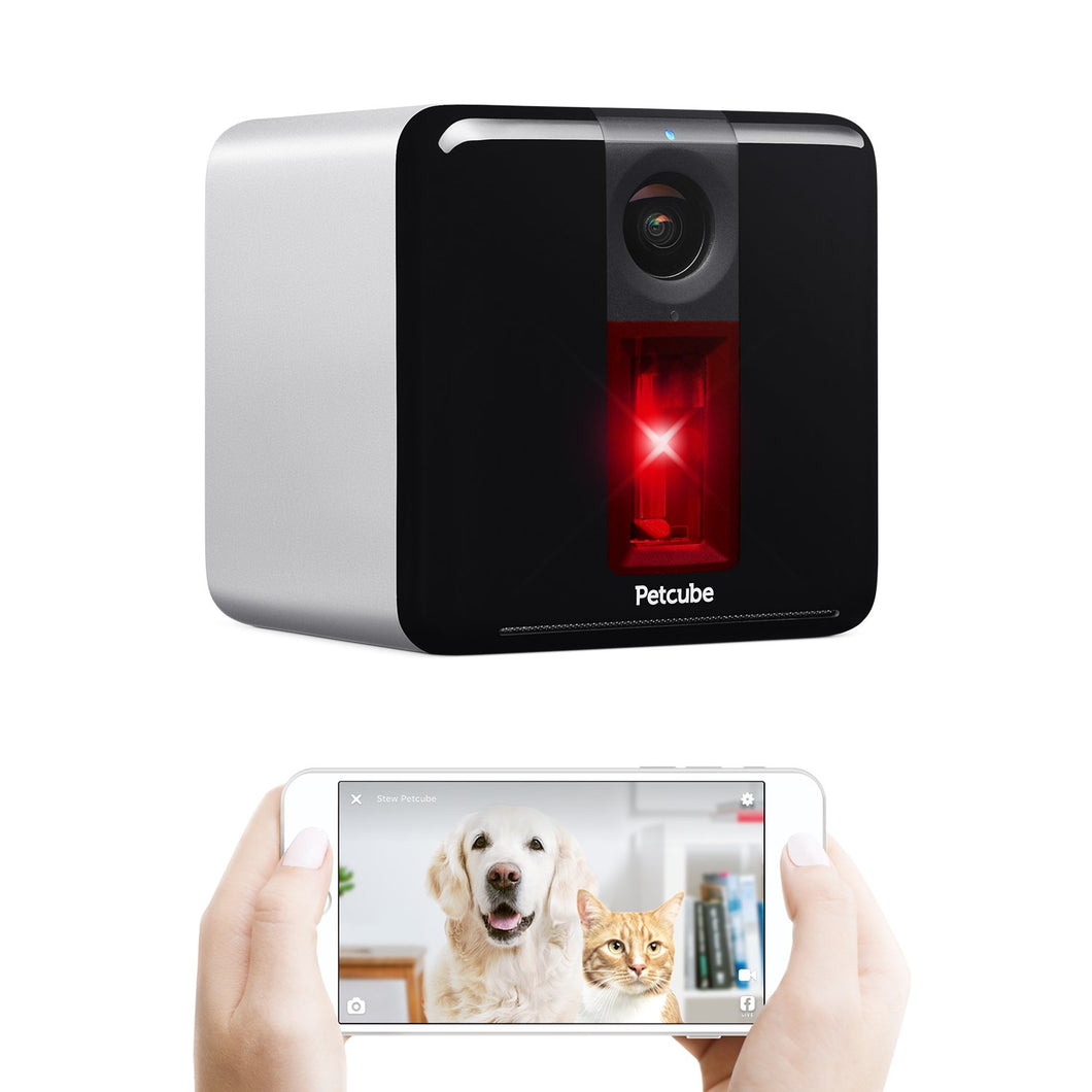 Petcube Play Smart Pet Camera with Interactive Laser Toy. Remote Dog/Cat Monitoring with HD 1080p Video, Two-Way Audio, Night Vision, Sound/Motion Alerts. App-Enabled Pet Safety and Home Security