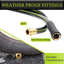 Load image into Gallery viewer, Worth Garden 3/4 Water Hose - Durable Non Kinking Garden Hose - PVC Material with Brass Hose Fittings - Flexible Hose for Household and Professional Use