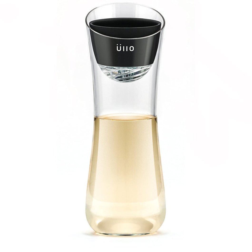 Ullo Wine Purifier with Hand Blown Carafe and 6 Selective Sulfite Capture Filters, Restore the Natural Purity of Wine