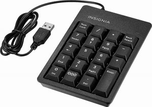 Insignia Wired Keypad - Black - Model: NS-PNKNUM19