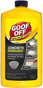 Goof Off Fg820 Concrete Degreaser, 32 Oz