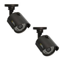 Load image into Gallery viewer, Q-See QTH7213D-2 | 2 Analog Dome Security Cameras with 720p HD | Weatherproof Surveillance System with Night Vision up to 100 Ft | Limited 2 Year Warranty
