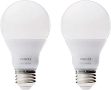 Load image into Gallery viewer, Philips Hue White A19 2-Pack 60W Equivalent Dimmable LED Smart Bulb