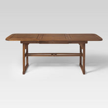 Load image into Gallery viewer, WE Furniture Solid Acacia Wood Patio Extendable Dining Table
